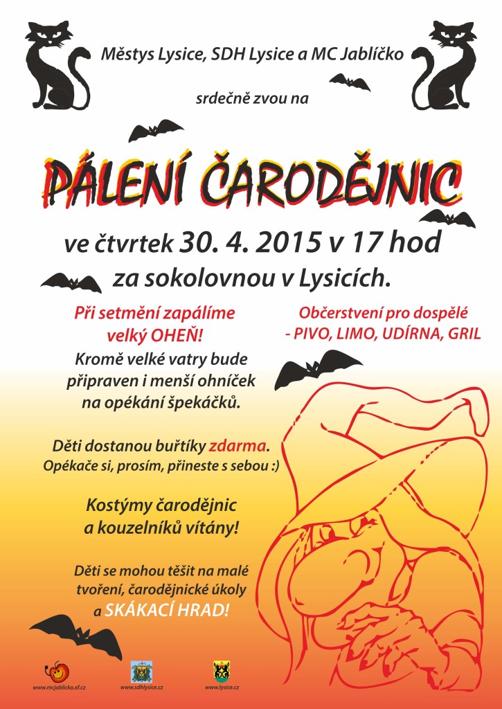 plakát čarodějnice 2015