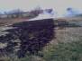 Požár trávy v Lysicích u čističky - 2012